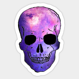 Galactic Skull Sticker